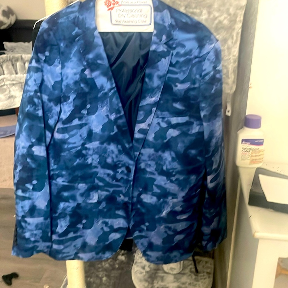 Blue Camouflage Blazer
